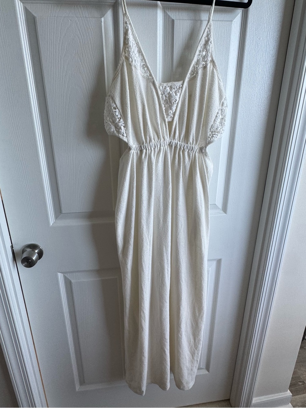 Anthropologie white maxi dress